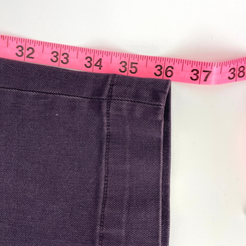Everlane The Straight Leg Crop Pant Purple High Rise Size 4 Regular - Picture 9 of 10